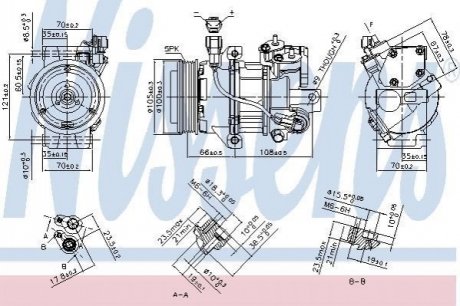 Компресор кондиціонера NISSENS 890077