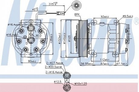 Компресор кондиціонера NISSENS 89458