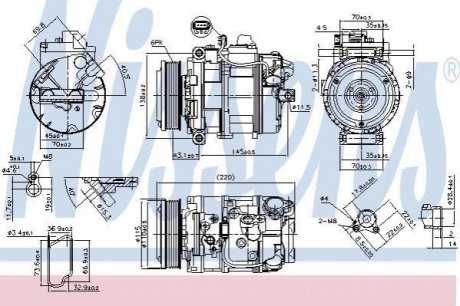 Компресор кондиціонера NISSENS 89599