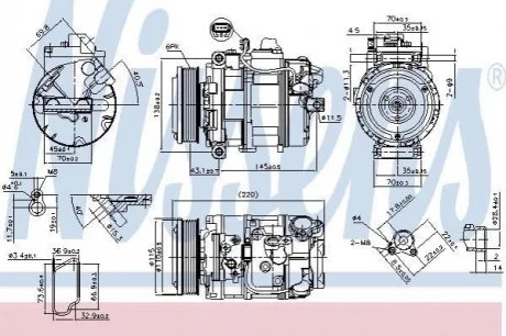 Компресор кондиціонера NISSENS 89599