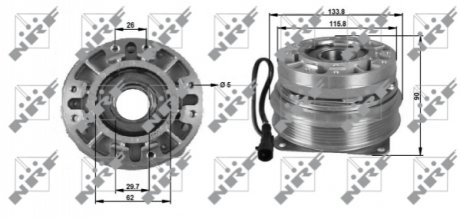 Крильчатка вентилятора IVECO 5801480322