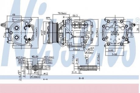 Компресор кондиціонера NISSENS 89240