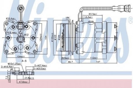 Компресор кондиціонера NISSENS 89078