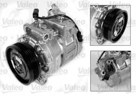 Компрессор кондиционера BMW 5 (E60), 5 (E61), 7 (E65, E66, E67), X6 (F16, F86) VALEO 813194