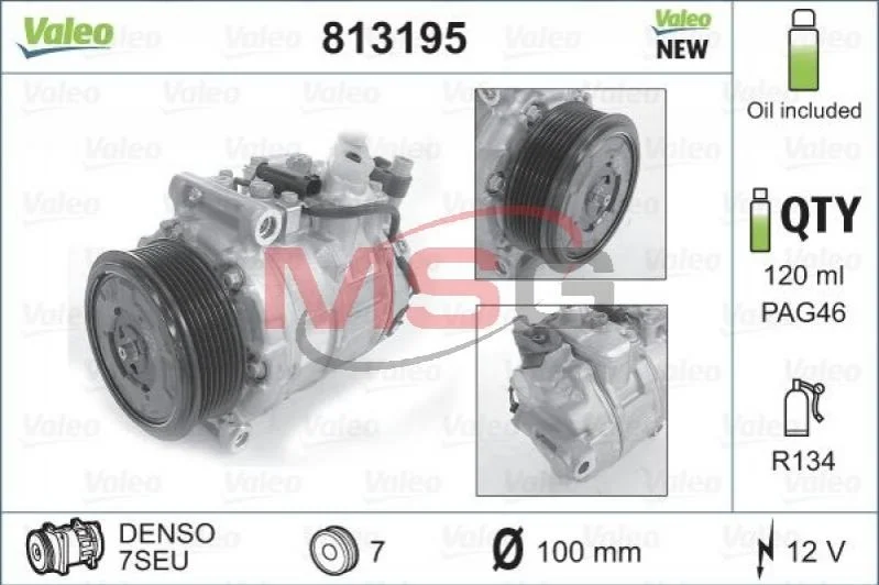 Компресор кондиціонера VALEO 813195 (фото 1)