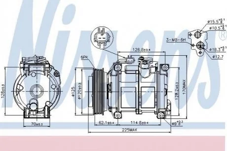 Компресор кондиціонера NISSENS 89074
