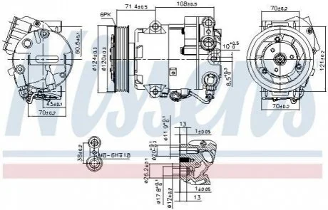 Компресор кондиціонера NISSENS 89425