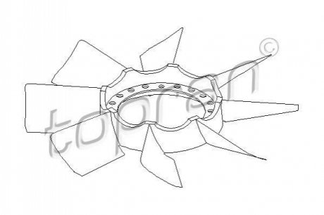 Крильчатка вентилятора TOPRAN / HANS PRIES 111409