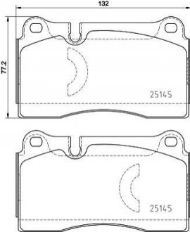 KLOCKI HAMULCOWE PRZOD BREMBO P85159