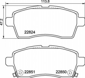 KLOCKI HAMULCOWE PRZOD BREMBO P79037