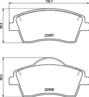 KLOCKI HAMULCOWE PRZOD BREMBO P86033