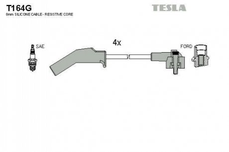 Дроти запалення, набір TESLA T164G