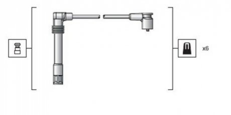 Дроти запалення, набір MAGNETI MARELLI 941318111162