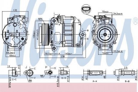 Компресор кондиціонера NISSENS 890037