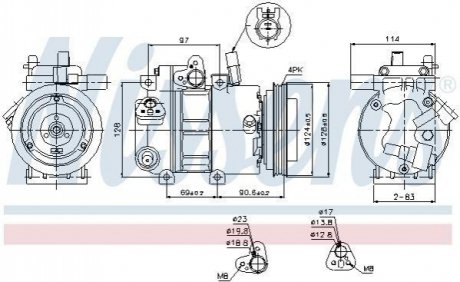 Компресор кондиціонера NISSENS 89296