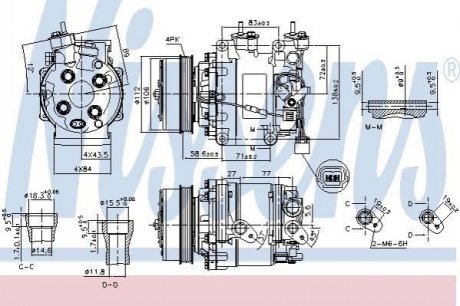 Компресор кондиціонера NISSENS 890155