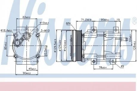 Компресор кондиціонера NISSENS 89205