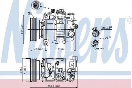 Компресор кондиціонера NISSENS 89237