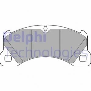 Комплект гальмівних колодок передн, PORSCHE CAYENNE, MACAN, PANAMERA, PANAMERA SPORT TURISMO 2.0-4.8 05.02- DELPHI LP3629