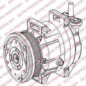 Компресор кондиціонера DELPHI TSP0155953