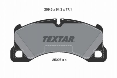 KLOCKI HAMULCOWE PRZOD TEXTAR 2500703