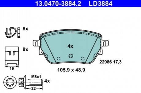 KLOCKI HAM.CERAMIC TYL ATE 13047038842