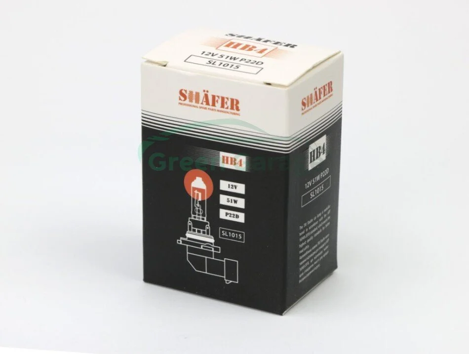 Лампа галогенова HB4 12V 55W P22D SHAFER SL1015 (фото 1)