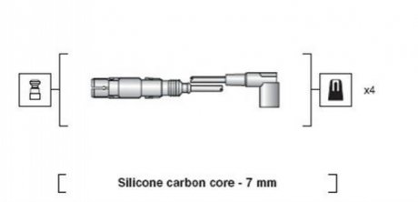 Дроти запалення, набір MAGNETI MARELLI 941318111163