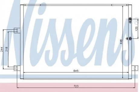 Радіатор кондиціонера NISSENS 94787
