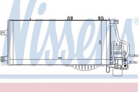 Радіатор кондиціонера NISSENS 94548