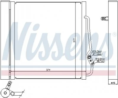 Радиатор кондиционера SMART (пр-во Nissens) NISSENS 94543