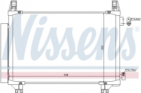 Радіатор кондиціонера NISSENS 940270