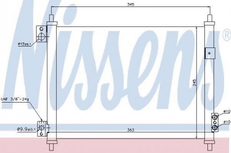 Радіатор кондиціонера NISSENS 940078