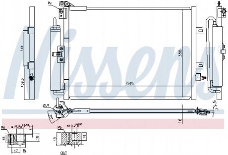 Радіатор кондиціонера NISSENS 940142