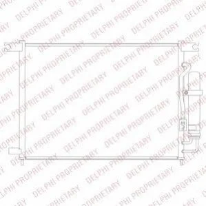 Радіатор кондиціонера DELPHI TSP0225694