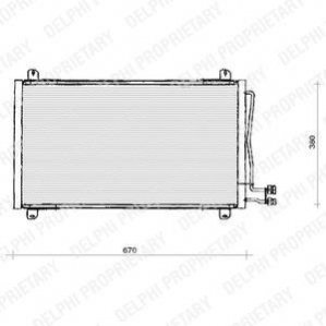 Радіатор кондиціонера DELPHI TSP0225125
