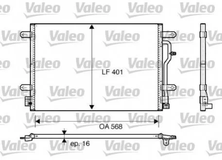 Радіатор кондиціонера VALEO 817741