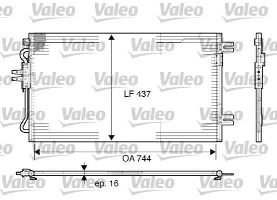 Радіатор кондиціонера VALEO 817739 (фото 1)