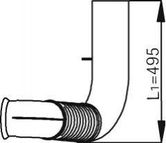 Труба вихлопного газу DINEX 53127