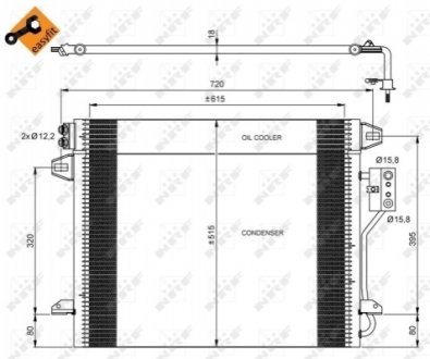 Радіатор кондиціонера NRF 35928