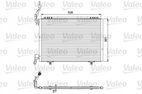 Радіатор кондиціонера VALEO 814075