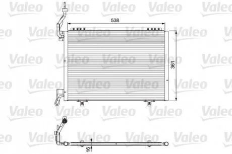 Радіатор кондиціонера VALEO 814075