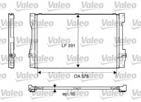 Радіатор кондиціонера VALEO 817675