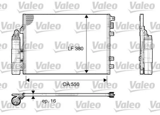 Радіатор кондиціонера VALEO 817661 (фото 1)