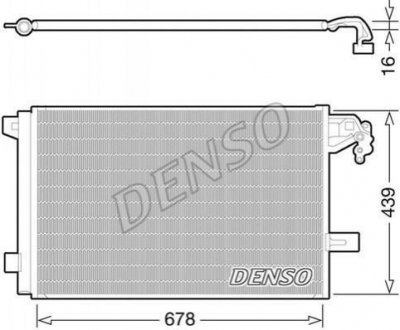 Радіатор кондиціонера DENSO DCN32063