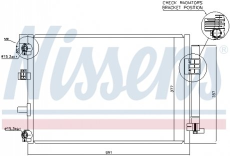 Конденсатор кондиционера FORD Focus/C-Max 11- NISSENS 940222