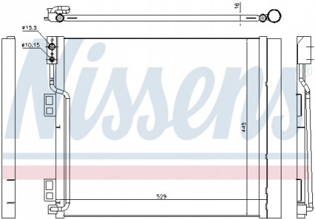 Радіатор кондиціонера NISSENS 940386