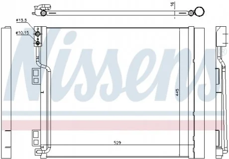 Радіатор кондиціонера NISSENS 940386