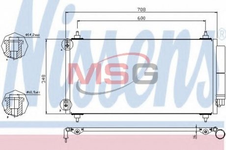 Радіатор кондиціонера NISSENS 940146