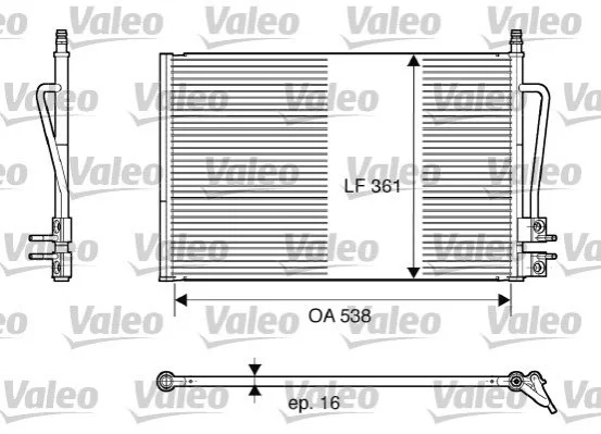Радіатор кондиціонера VALEO 817664 (фото 1)